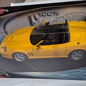 Ferrari 550 Barchetta Pininfarina Diecast Model Vibrant Yellow, New Sealed 1/18